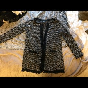 Only Long Cardigan with Fringes